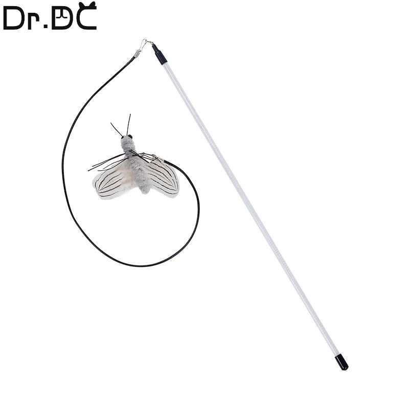 Dr.DC Teasing Cat Stick Head with or without Wire Stick Dragonfly