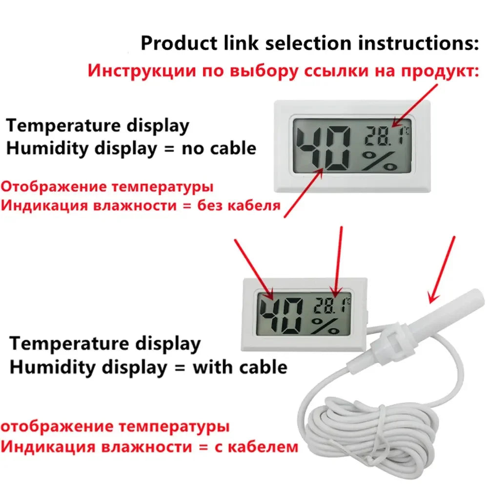 Thermometer Hygrometer Reptile Pet Incubation Breeding Turtle Gecko