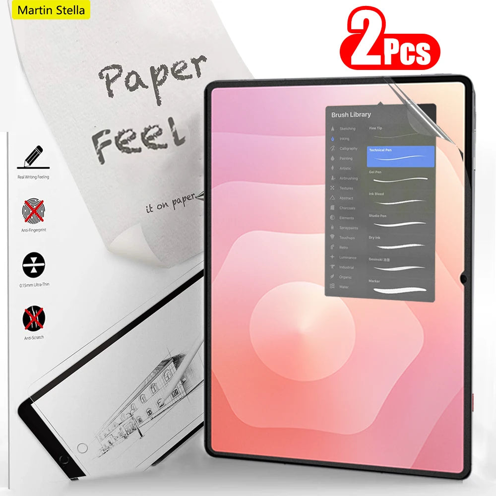 2Pcs Paper Feel Like Screen Protector For Samsung Galaxy Tab S11 Ultra
