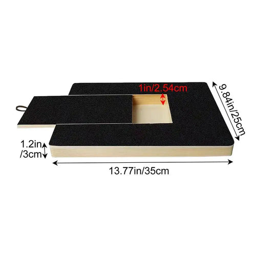 Dog Nail Scratch Board Nail Trim Pad Pull-Out Wooden Pet Scratching