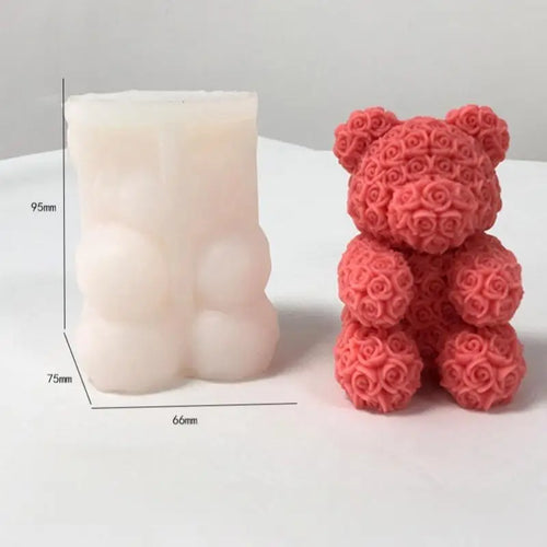 3D Bear Hug Love Silicone Candle Mold Diy Cute Bear Pet Candle Making