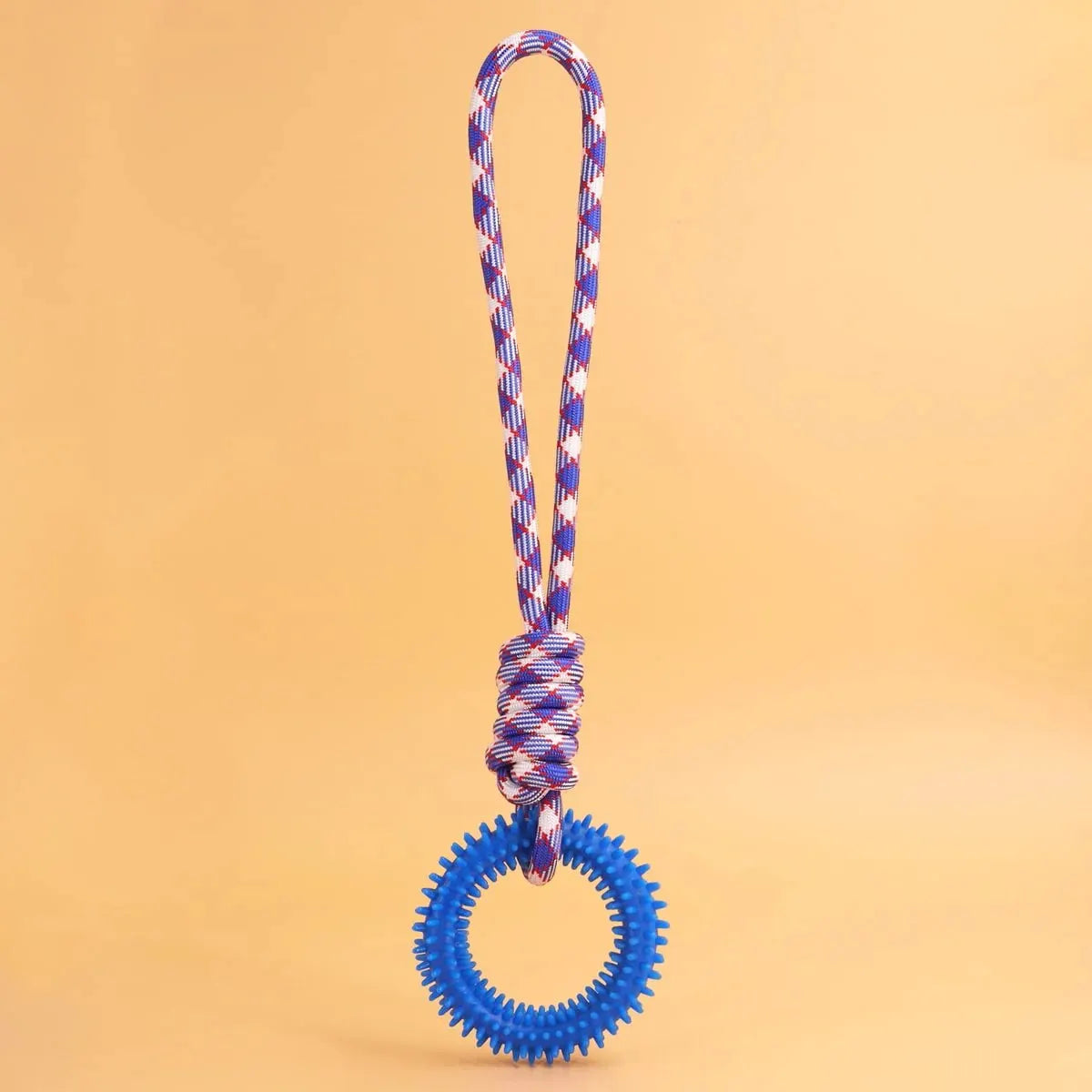 Supet Interactive Training Pet Toy Ring Spiked Ring Dog Teeth Cleaning