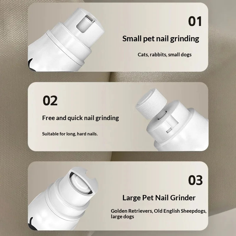 Pet Nail Grinder Electric Trimmer for Cats & Dogs, Grooming Nail