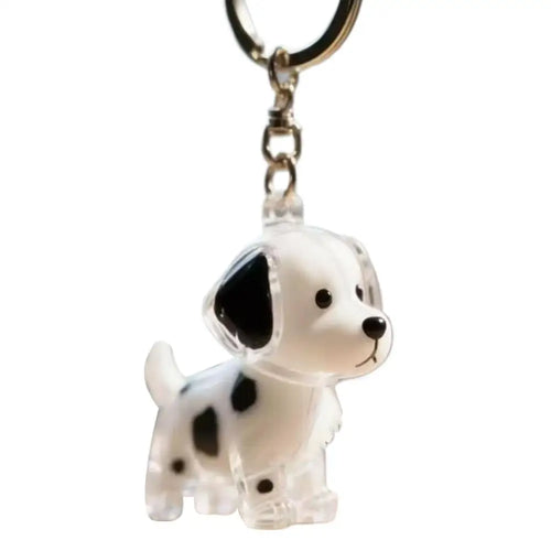 Clear Pet Hair Keychain Cute Dog Fur Keepsake Holder Creative
