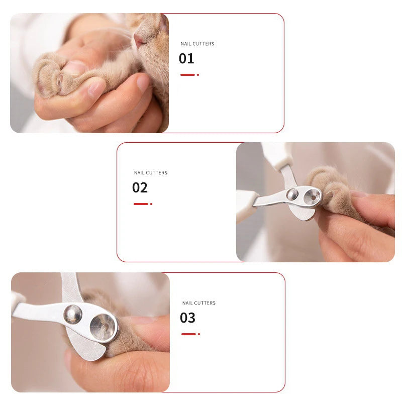 Circular hole Cat Nail Scissors Professional Pet Dog Nail Clippers Toe