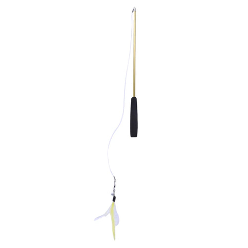 Pet Cat Toy Super Long Three Section Telescopic Rod Cat Teaser Stick