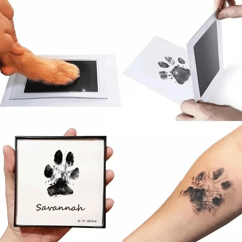Pet Paw Print Commemorative Ink Pad Dog or Cat Pet Owner Keepsake DIY