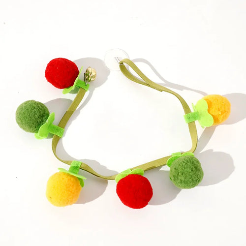 Durable Tomato Cat Teaser String Toy With Bell Self Play Interactive
