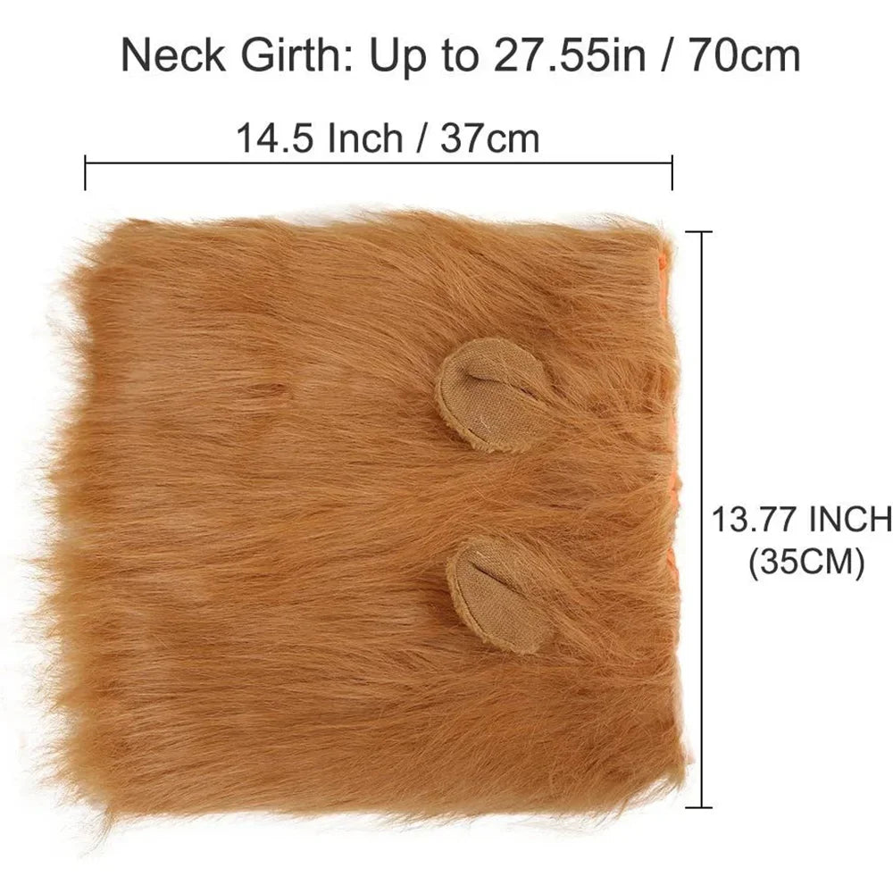 Cute Pet Dog Cosplay Clothes Lion Mane For Dog Costumes Realistic Lion