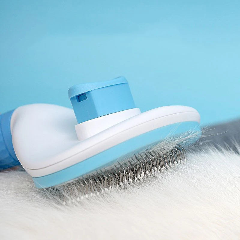 Pet Dog Hair Brush Cat Comb Grooming And Care Cat Brush Stainless