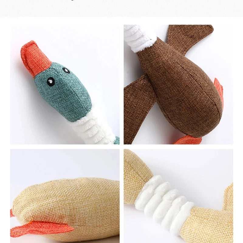Squeak Dog Toys Wild Goose Sounds Toy Cleaning Teeth Puppy Dogs Chew