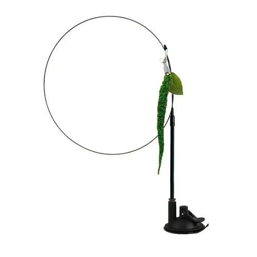Simulation Bird Cat Toys Funny Interactive Peacock with Bell Cat Stick