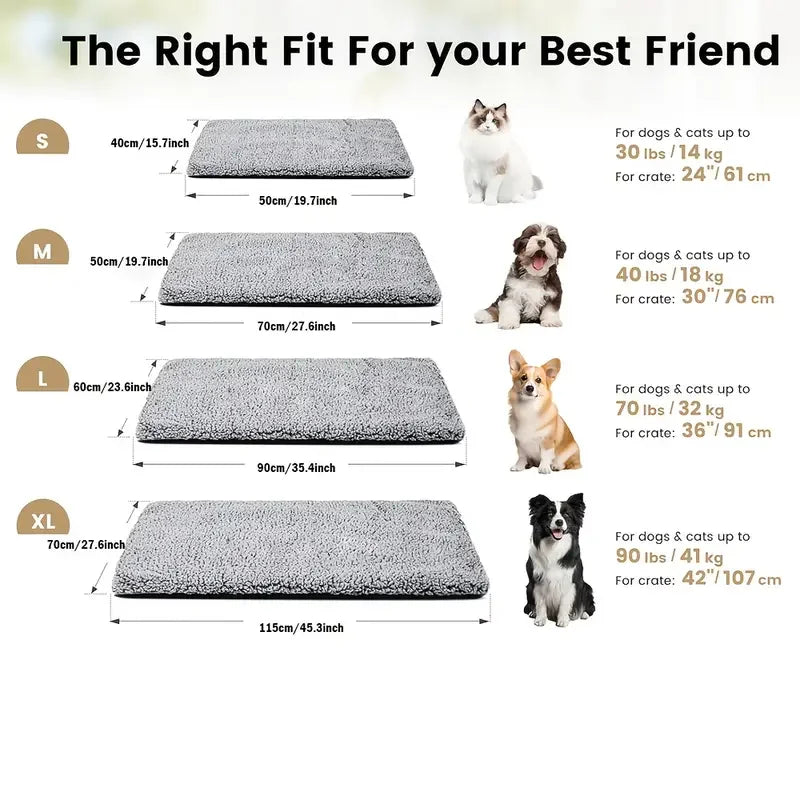 Pet Self-Heating Blanket Pad Natural Body Heat Reflective Mat Washable
