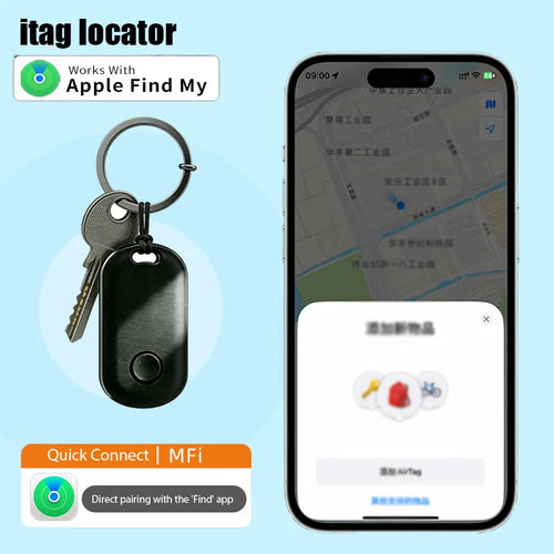 Smart Bluetooth GPS Tracker Work with Apple Find My APP ITag Anti Lost