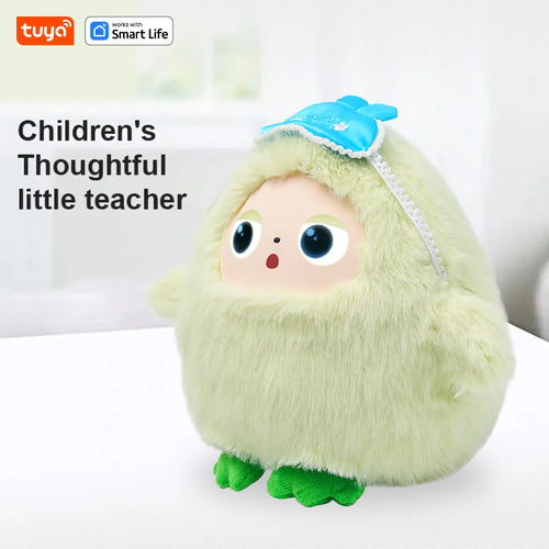 AI Plush Toy W/Smart Voice&LED Eyes,Interactive Companion for