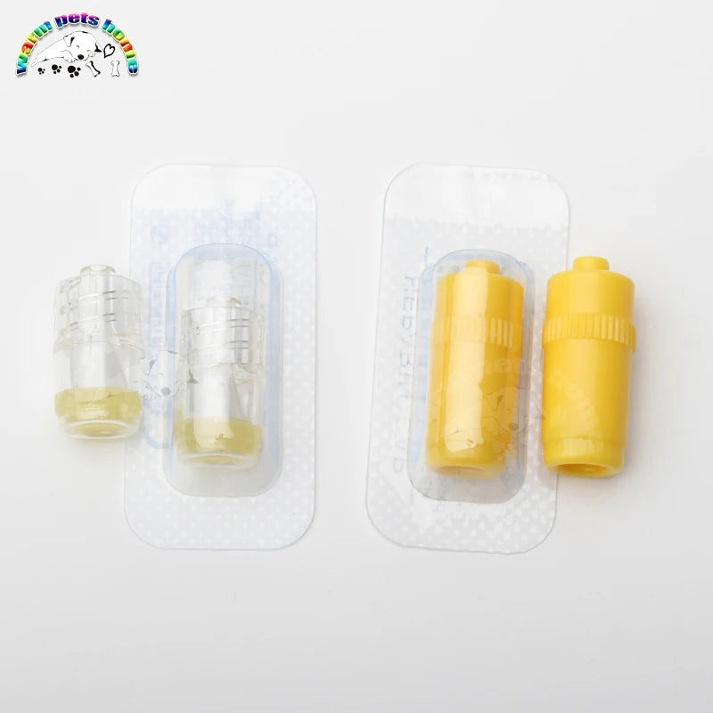 100pcs Heparin Cap IV Cannula Catheter Heparin Caps for Animals Dog