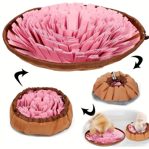 Washable Felt Pet Sniffing Pad Foldable Dog Slow Feeding Mat Toy Dog