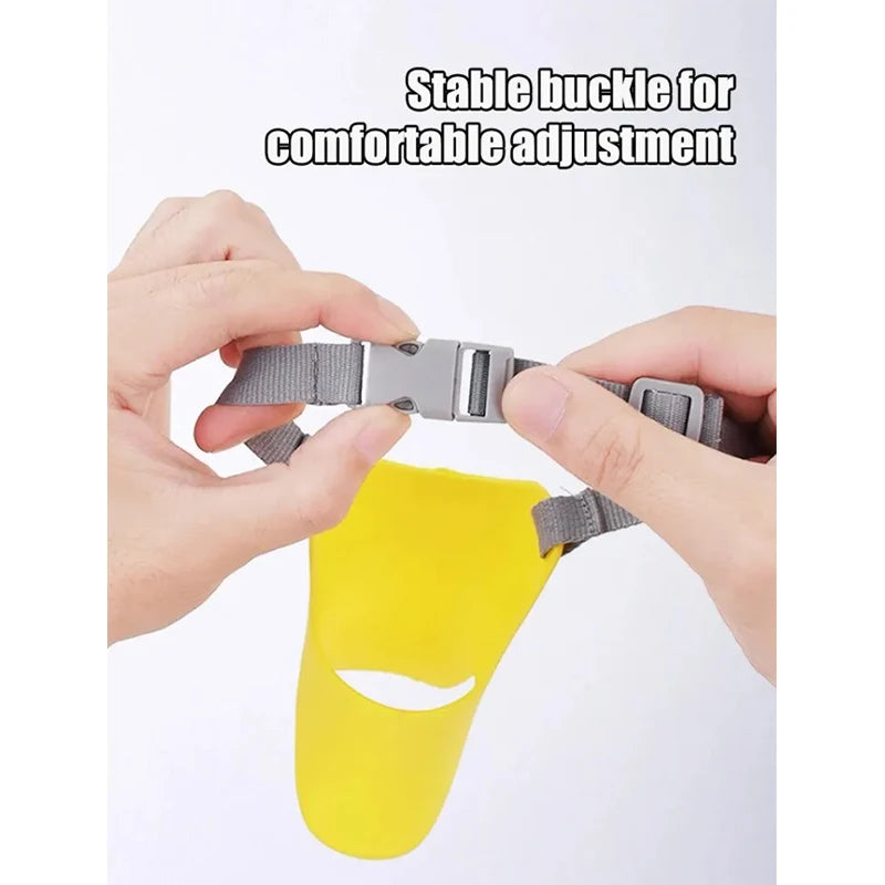 Dogf Bite Duck Mouth Shape Dog Mouth Cover Silicone Biteproof Pet