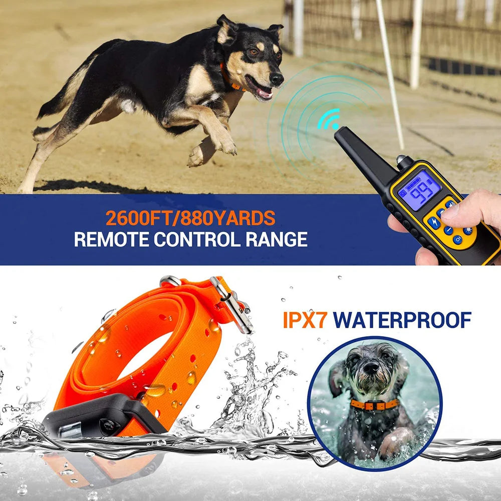 Electric Dog Training Collar Detachable Bark  Rechargeable Anti
