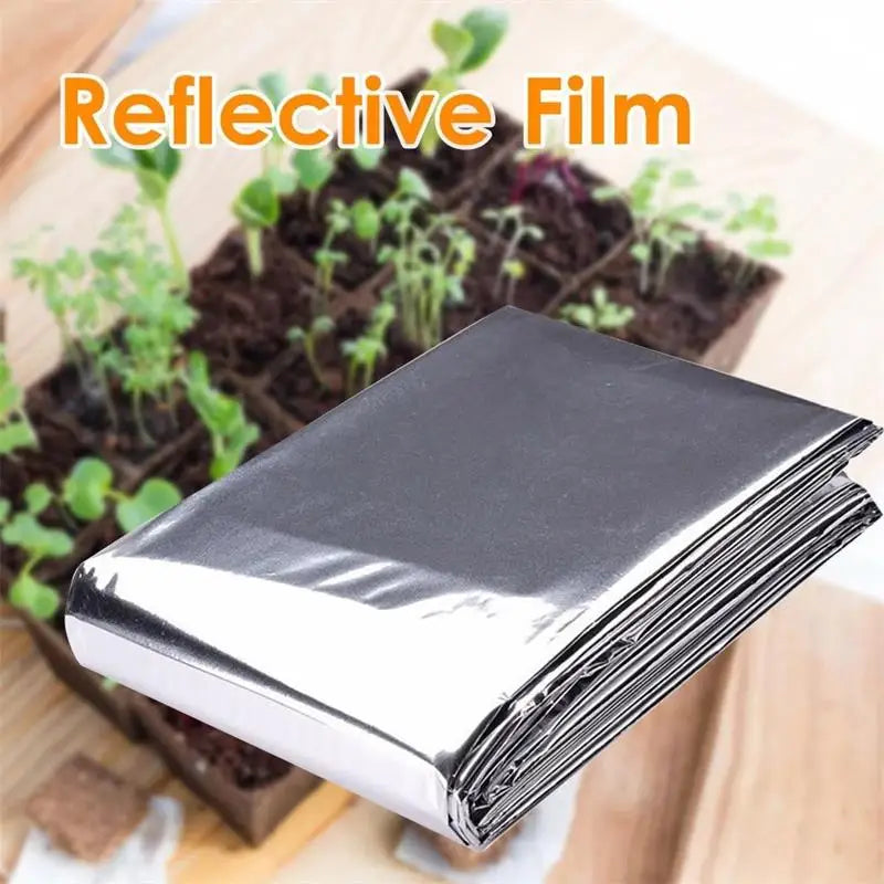 1pc Silver 210x130cm High Reflective Polyester Film Used For Planting