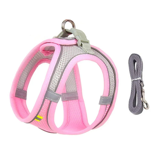 Puppy Harness Set Dog Accessories Adjustable Pet Vest Dogs French