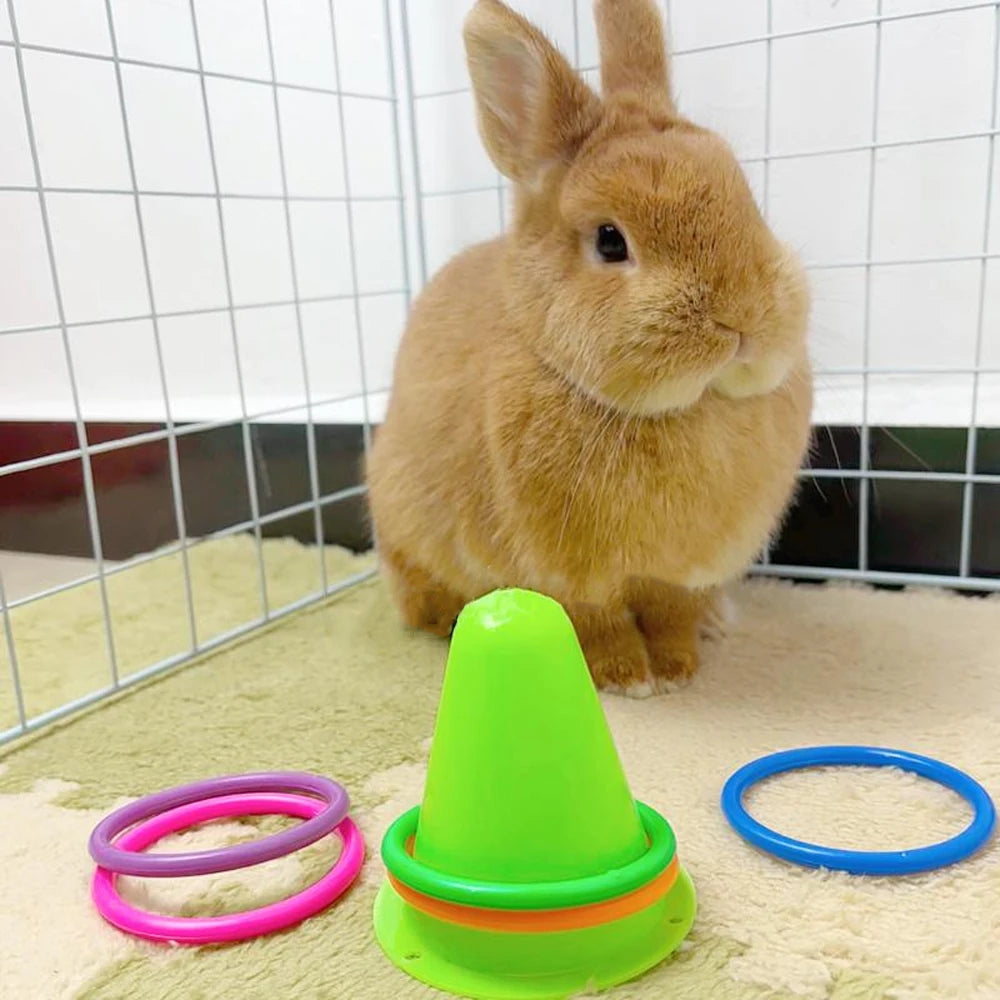 1 PC Random Ice Cream Cone Shaped Pet Rabbit Ferrule Toy To Relieve
