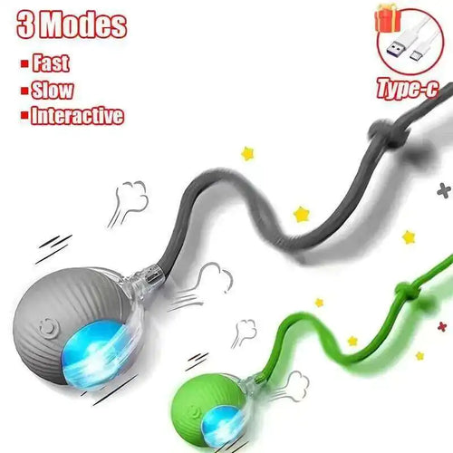 Smart Dog Interactive Ball Toys Automatic Rolling Ball Rechargeable