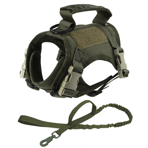 Tactical Cat Harness For Walking Escape Proof Adjustable Pet Vest
