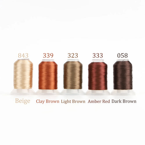 4/5 Brother Colors Set Premium Polyester Embroidery Thread 500 Meters