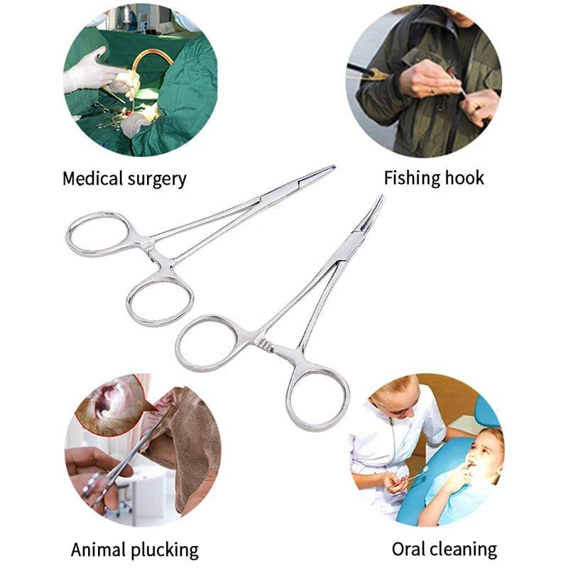 Hand Tool 12.5 16 18cm Hemostatic Forceps Pet Hair Clamp Fishing