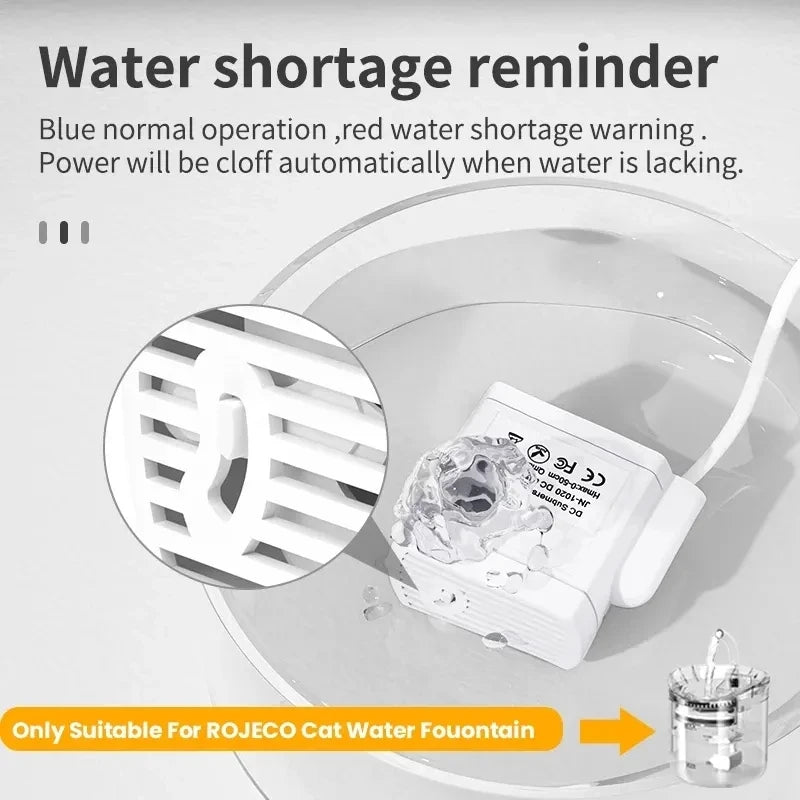 USB Water Pump For Multiple Styles Pet Cat Water Fountain Auto Cat Dog