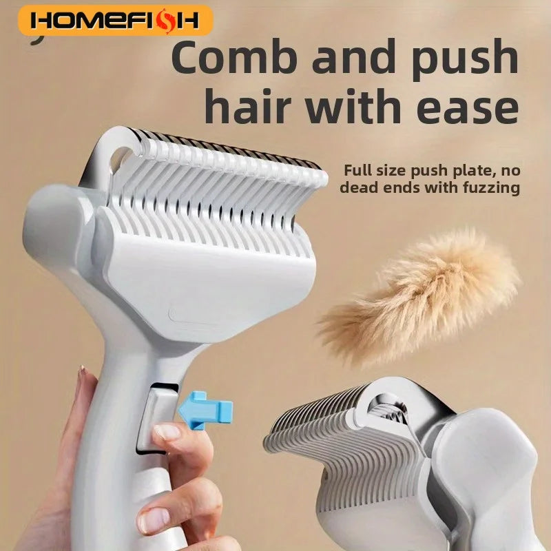 1PC Floating Stainless Steel Dog Hair Removal Brush for Long Hair