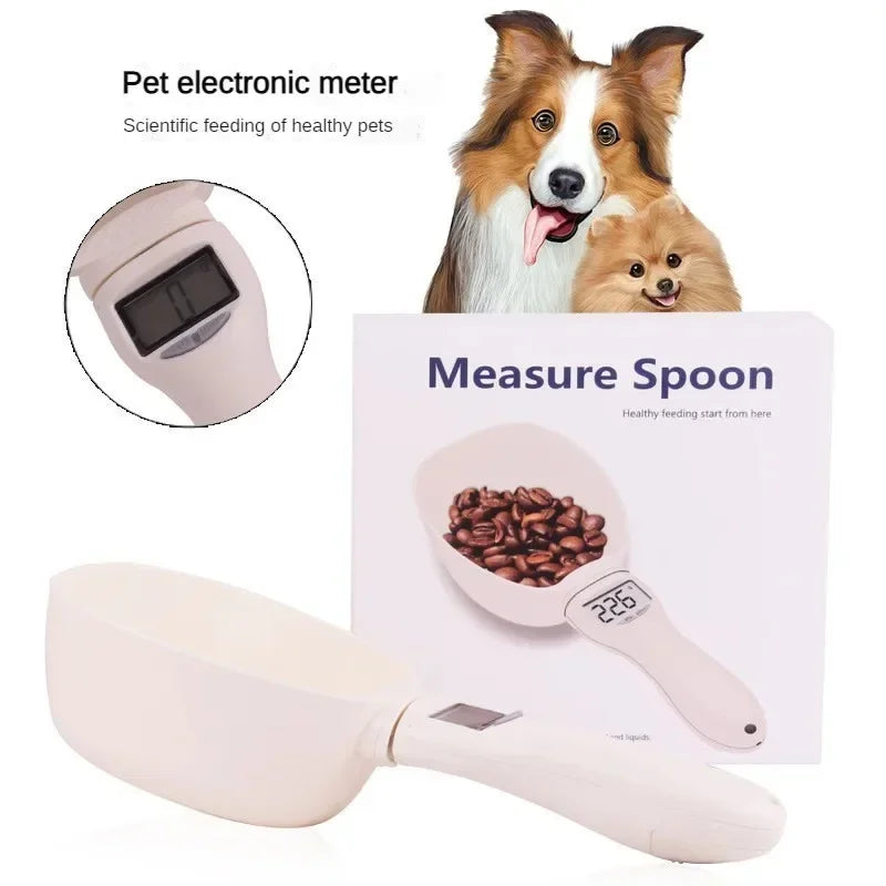 Pet Food Measuring Scoop Electronic Dog Cat Food Measuring Cup Digital