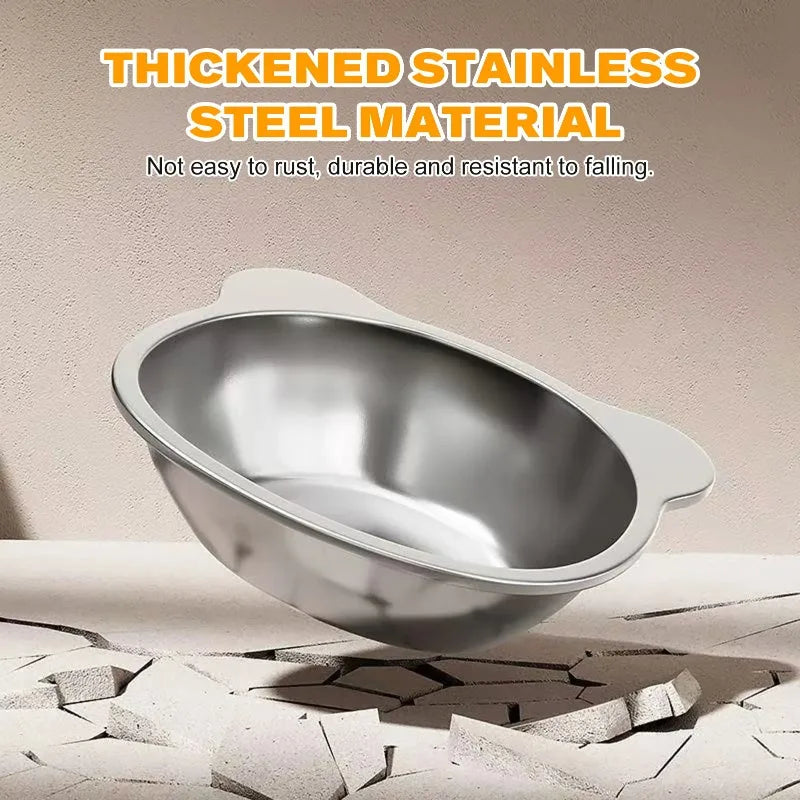 Stainless Steel Pet Bowl Slanted Anti Cervical Spondylosis for Cats