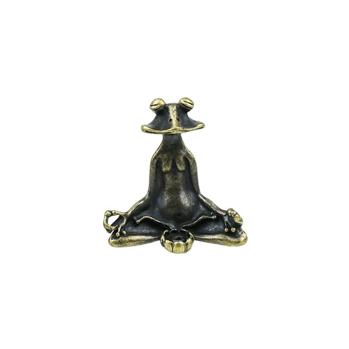 Retro Copperware Incense Socket Zen Frog Ornaments Solid Pure Copper