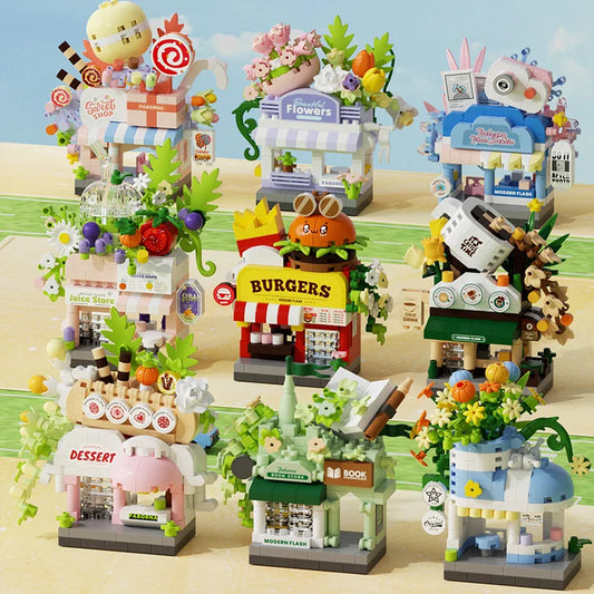 Library Candy Store Street View Coffee Pet Bread Flower Hamburger