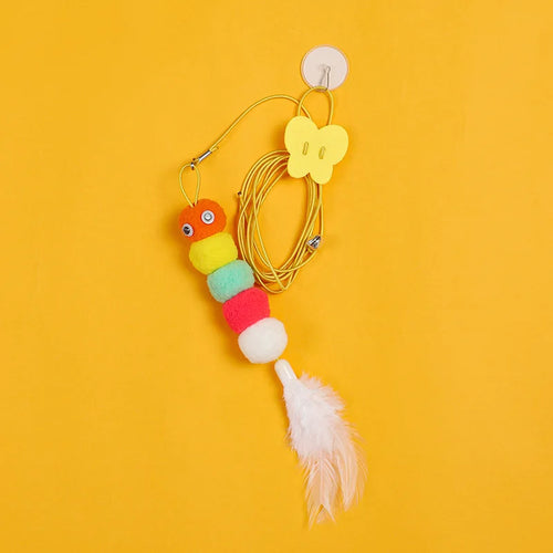 Interactive Cat Toy Hanging Simulation Teaser Wand Kitten Self-Play