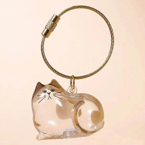 Cat Fur Memorial Charm Resin Keepsake Capsule for Pet Hair Portable