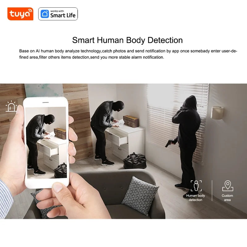 Tuya Smart 3MP HD Indoor Home Security Camera for