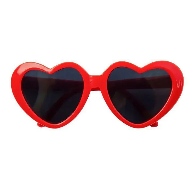 Dog Pet Glasses cute Pet Christmas funny Glasses heart-shaped Cat