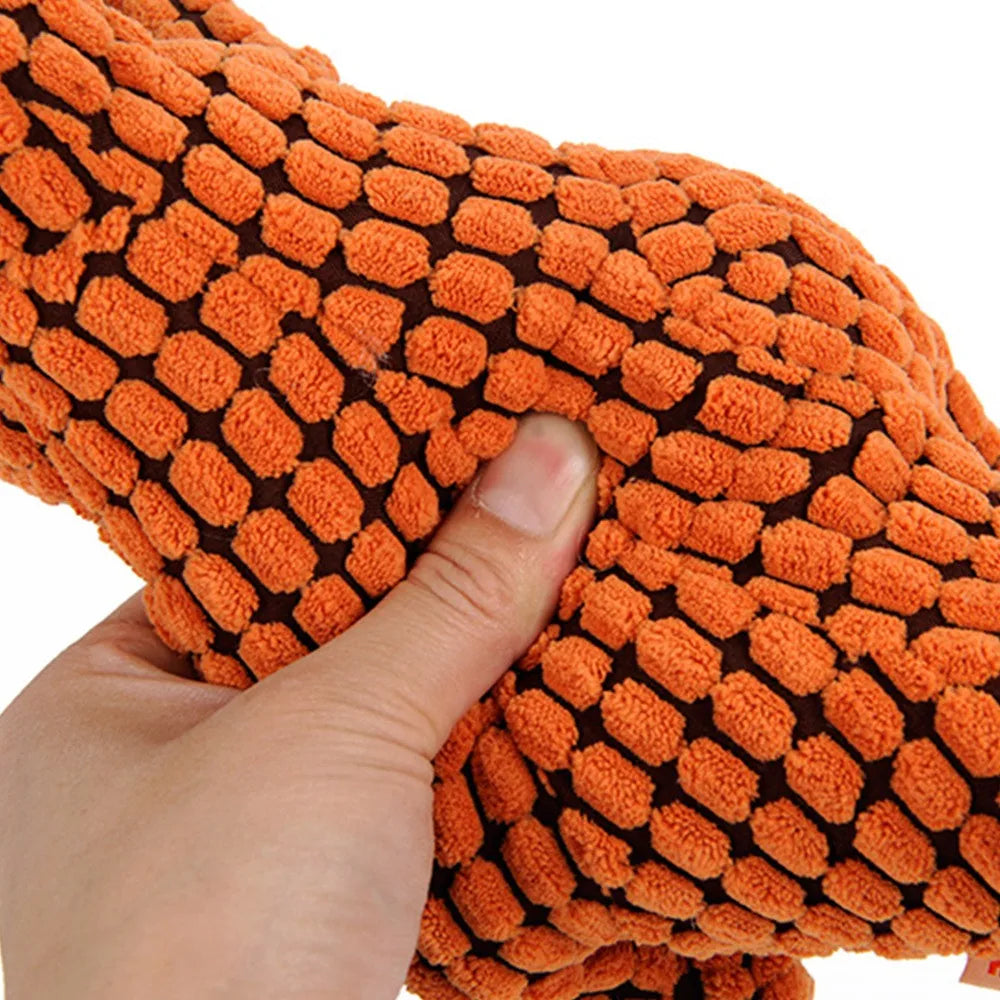 Pets Dog Chew Stuffed Funny Dinosaur Shape Cats Corn Wool Vocal Apply