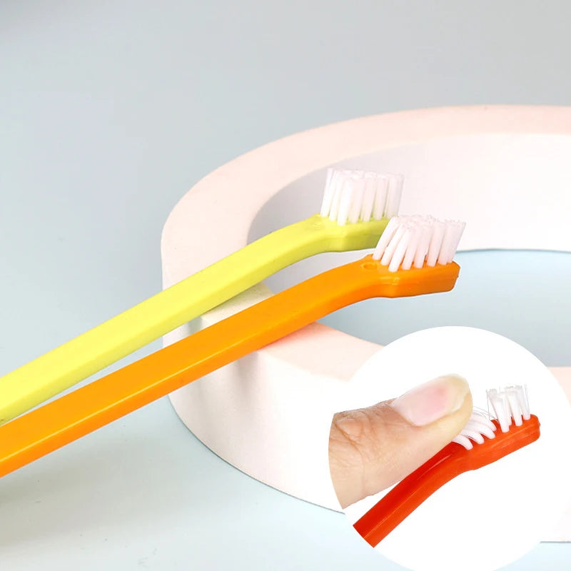 Vet Recommended Dog Toothbrush - Micro Head Teeth Cleaning Tool for