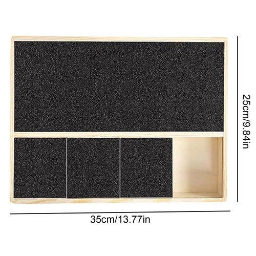 Dog Nail Scratch Board Nail Trim Pad Pull-Out Wooden Pet Scratching