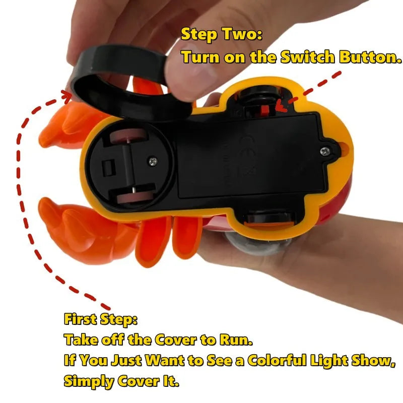 Crawling Crab Baby Toys With Music Light Up Interactive Musical Toys