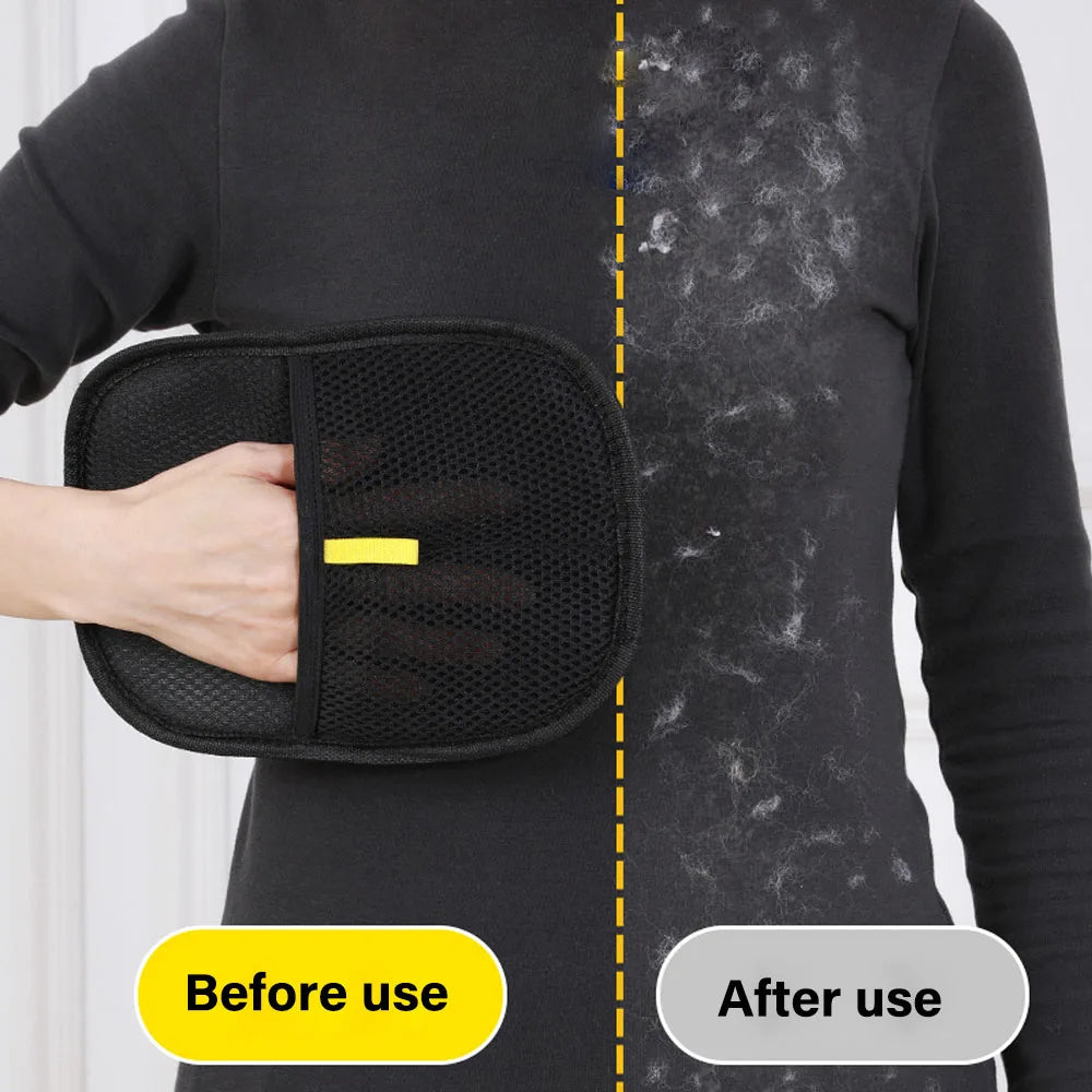 Pet Hair Removal Tool Reusable Static Removal Gloves, Double-Sided
