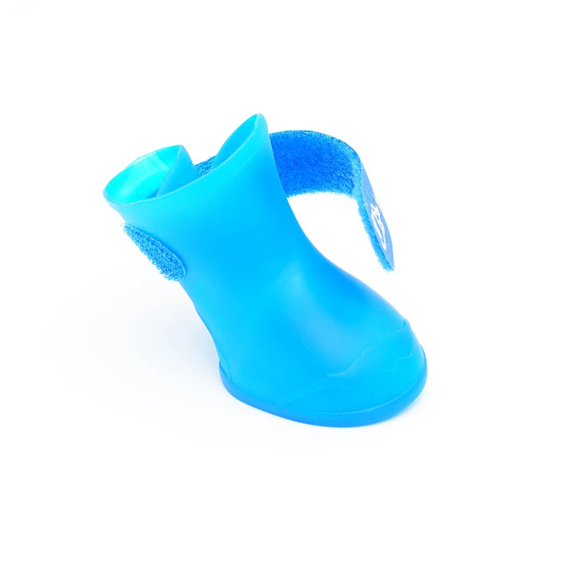 Pet silicone rain shoes anti-dirty non-slip waterproof dog shoes soft