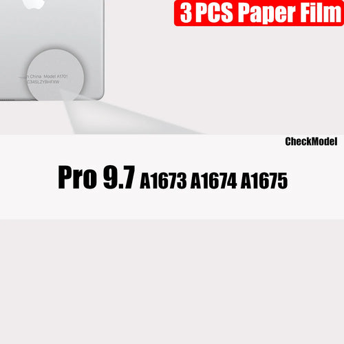 3Pcs Paper Feel Like Screen Protector For ipad 9th Generation 8 7 6