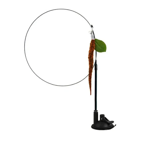 Simulation Bird Cat Toys Funny Interactive Peacock with Bell Cat Stick
