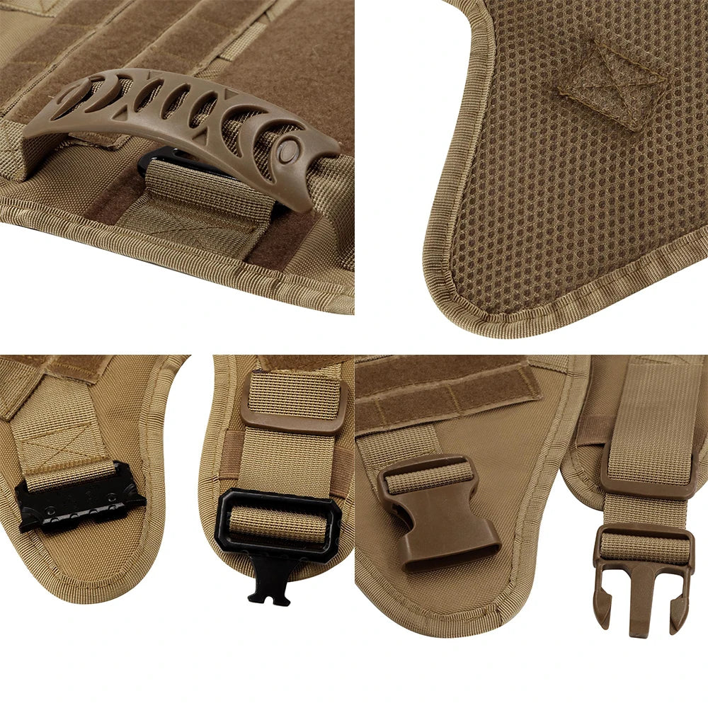 Military Large Dog Harness Pet German Shepherd Malinois Training Vest