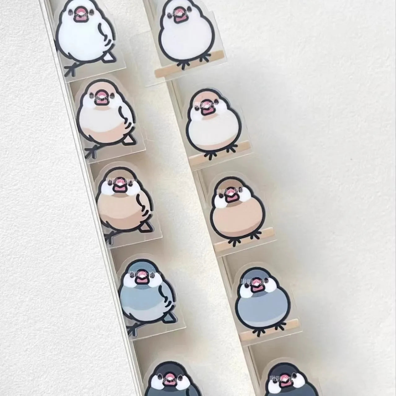 10/20 Creative and Cute Parrot Index Stickers, PET Bookmark, Hand